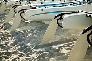 Catamarans on the beach