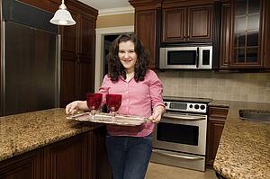 Young adult in the kitchen