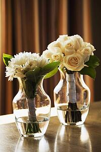 Two vases with flowers