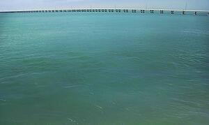 Distant bridge in the Florida Keys