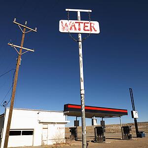 Deserted gas station in Utah, USA.