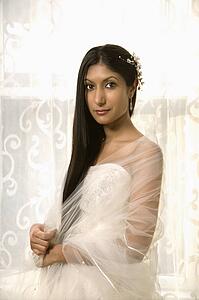 Portrait of an Indian bride.