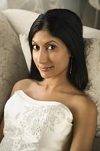 Portrait of an Indian bride.