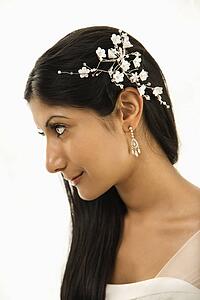 Portrait of an Indian bride.