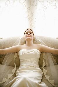 Bride in tranquil state