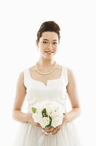 Bride with bouquet