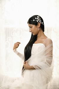 Portrait of bride