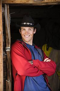 Man wearing cowboy hat