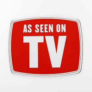 As seen on TV sign