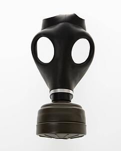 Black gas mask