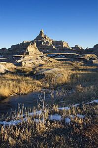 Landscape in Badlands National Park, South Dakota