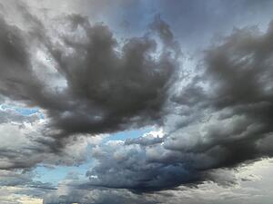 Cloud formations in sky