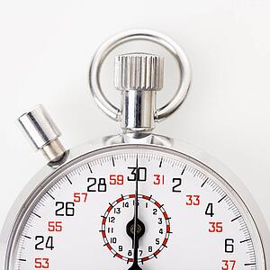Detail of stopwatch. 