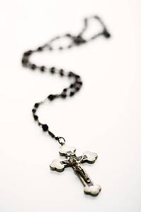 Christian rosary beads with crucifix 