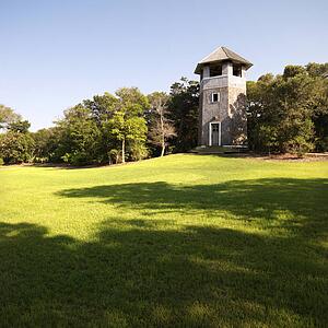 Lookout tower at park in Bald Head Island, North Carolina.