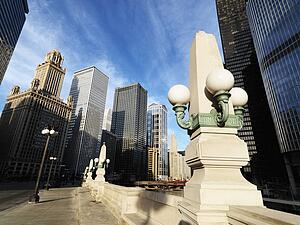 Street scene in Chicago, Illinois