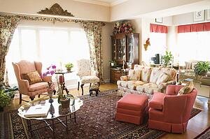 Interior shot of living area