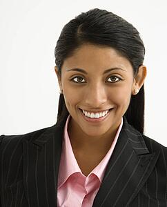 Portrait of smiling businesswoman