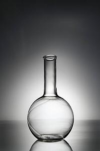 Glass science container.