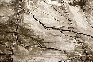 Aerial of abstract landscape in Owens Valley, California