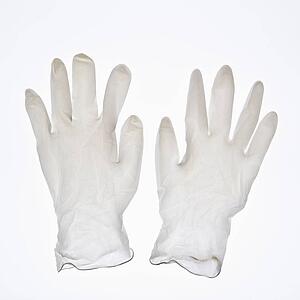 Rubber gloves on white background.