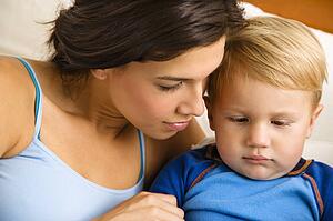 Mom with toddler son
