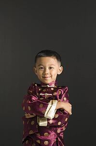 Boy in traditional attire