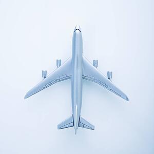Miniature model jet airplane