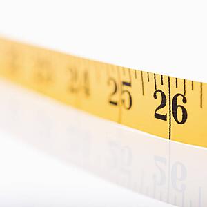 Selective focus of measuring tape