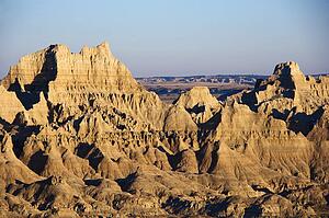 Landscape in Badlands National Park, South Dakota