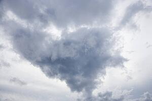 Sky with large cumulus cloud formation