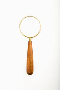 Studio shot of magnifying glass. 