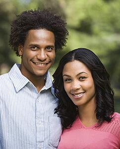 Couple in park