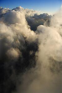 Above clouds with blue sky