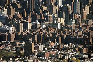 Aerial view of Manhattan, New York City
