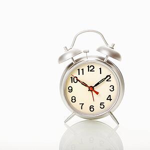 Retro style alarm clock.
