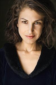 Portrait brunette woman
