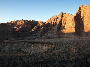 Landscape in Badlands National Park, South Dakota