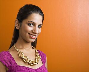 Woman smiling