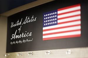 United States of America display.