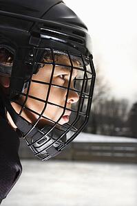 Hockey player in uniform