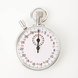 Stopwatch on white. 