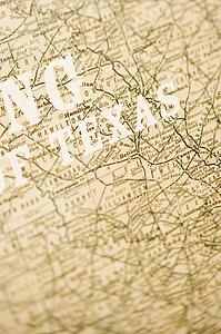 Map of Texas.