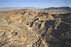 Mountains in desert