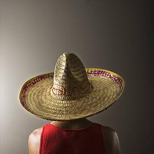 Male wearing sombrero 