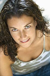 Woman looking up 