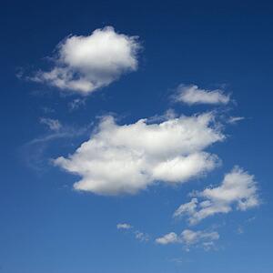 Sky with cumulus clouds