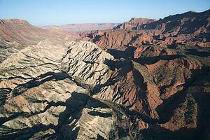 Mountains with valley in Utah