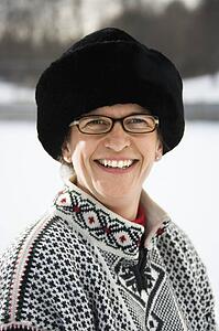 Woman wearing sweater