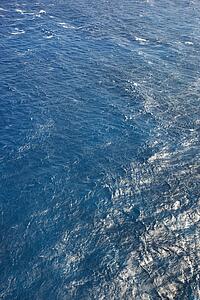 Blue rippled water of Pacific ocean